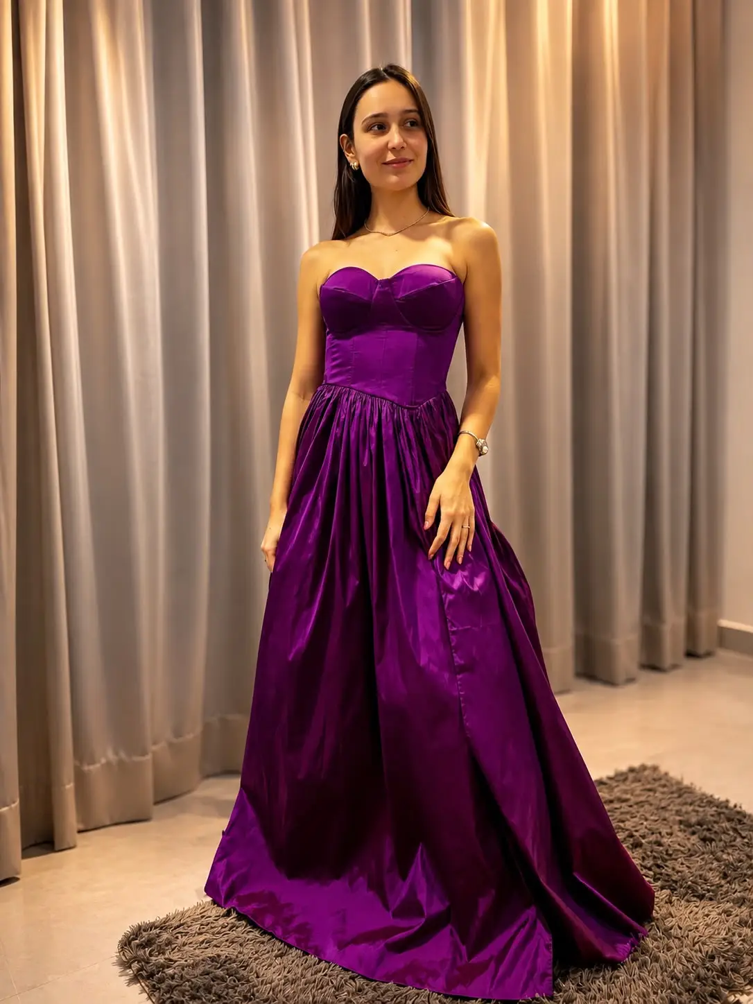Vestido Tafetá